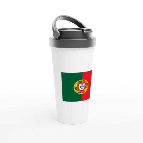 Mug de voyage acier inoxydable blanc 425 ml